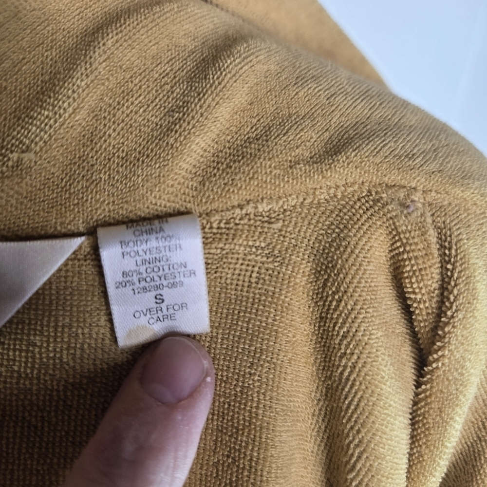Vtg 90s Y2k Victorias Secret Satin Paisley Terrycloth Robe - Picture 3 of 12